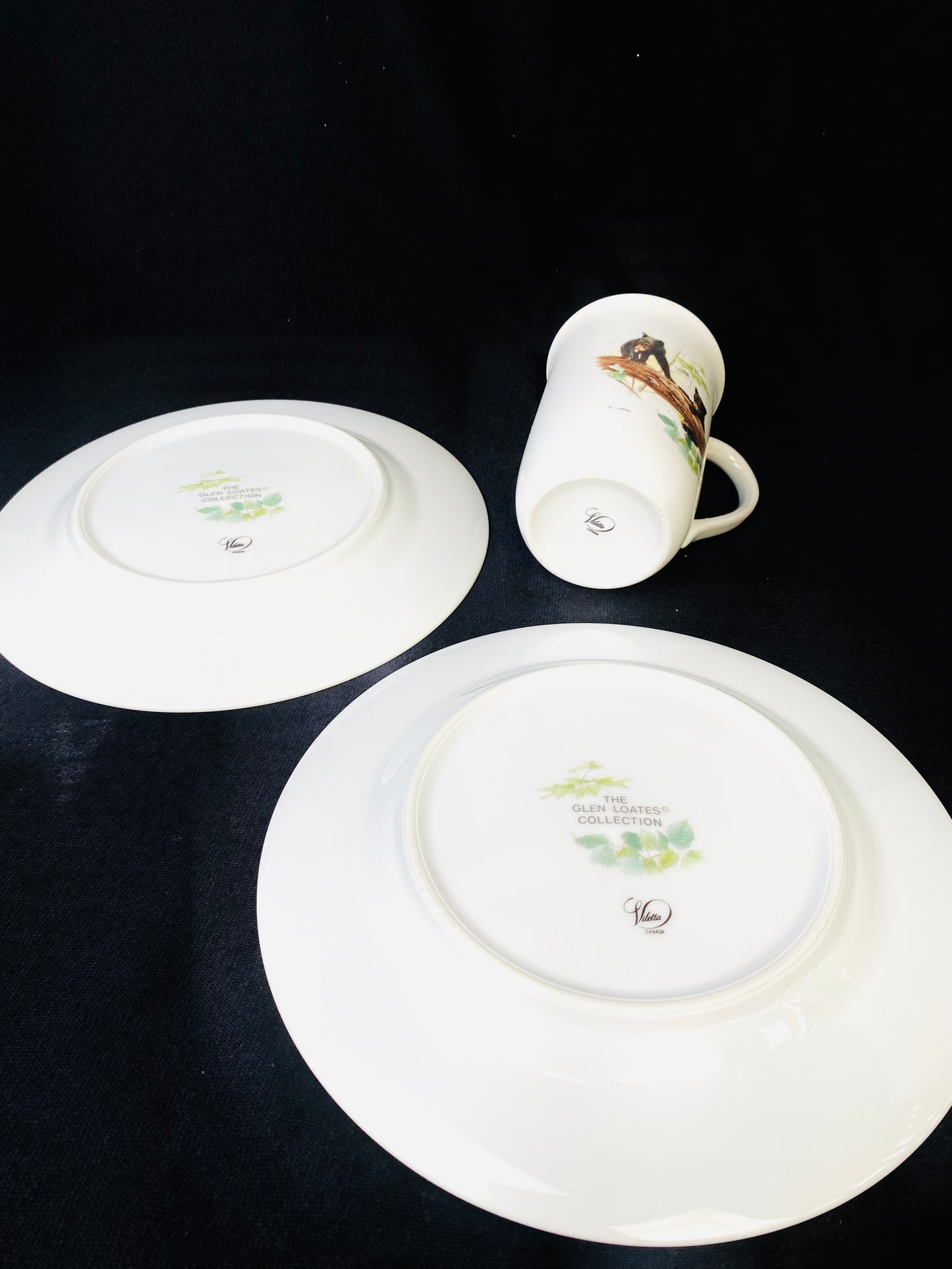 加拿大製可愛動物杯盤組 Glen Loates Collections