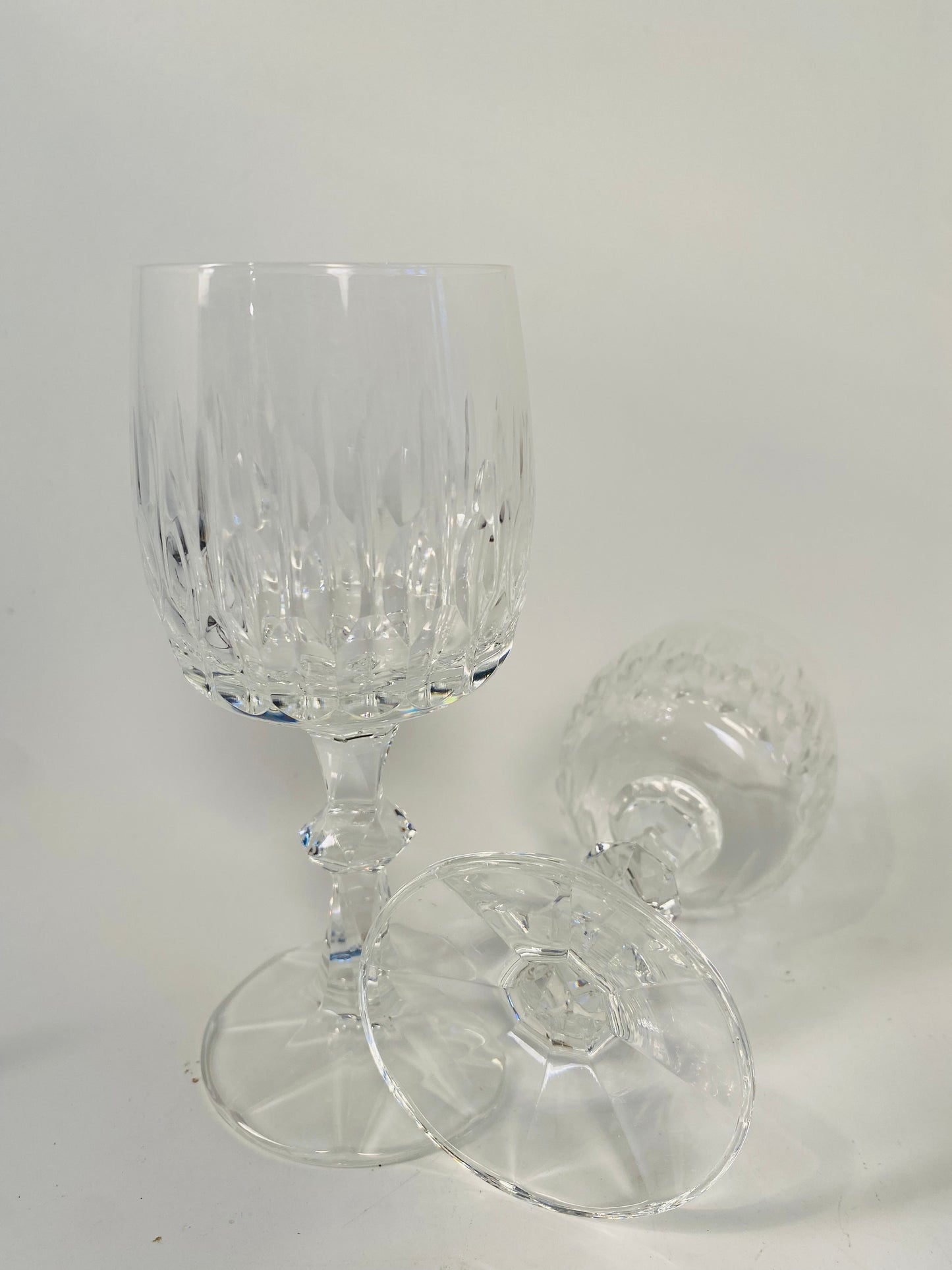 英國製水晶杯 一組2件