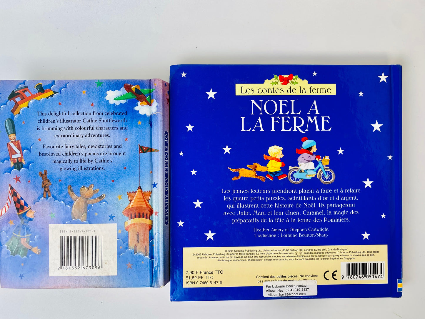 兒童英文童書+法文拼圖童書 My Tiny Treasury +Noel A La Ferme