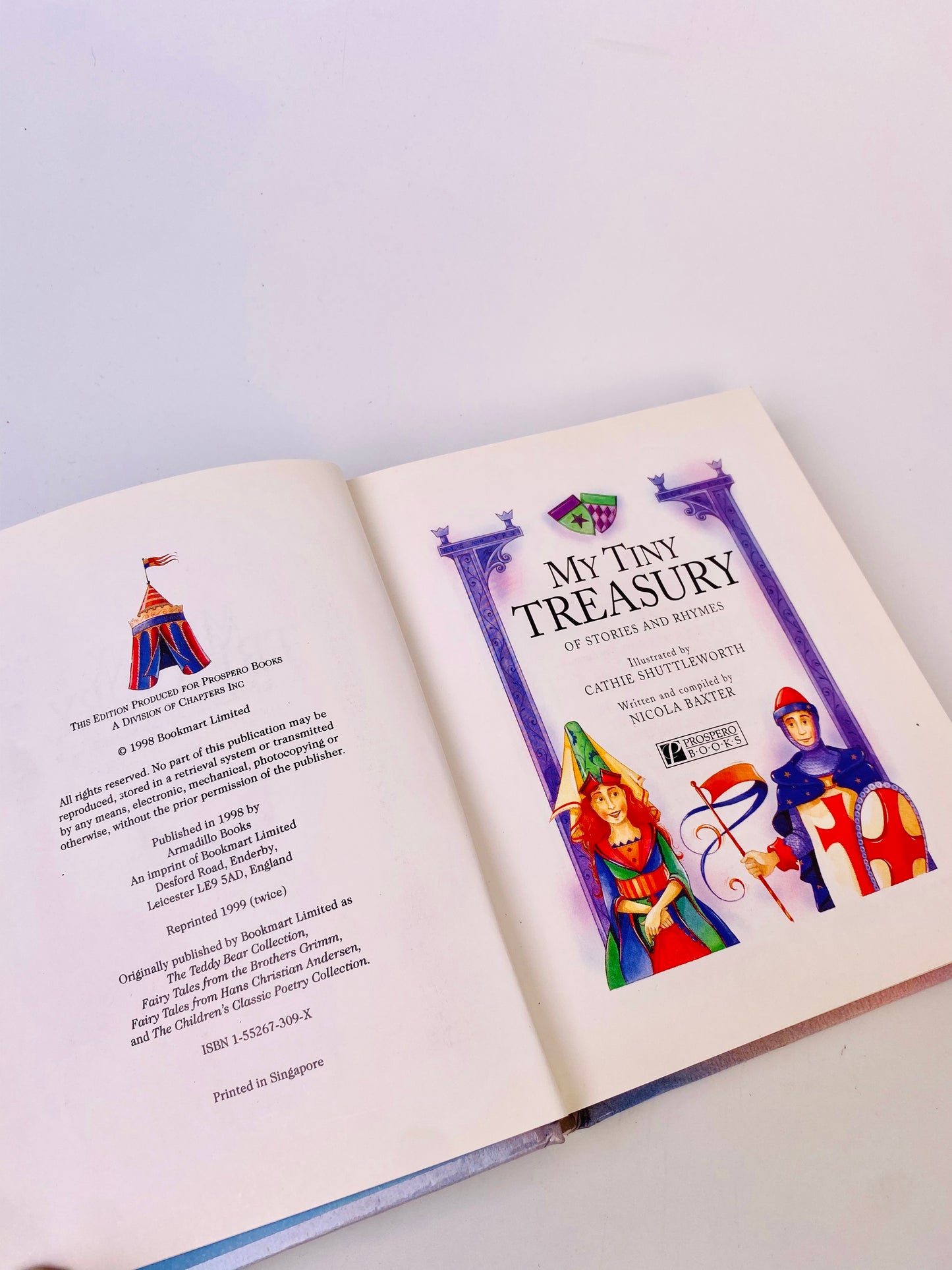 兒童英文童書+法文拼圖童書 My Tiny Treasury +Noel A La Ferme