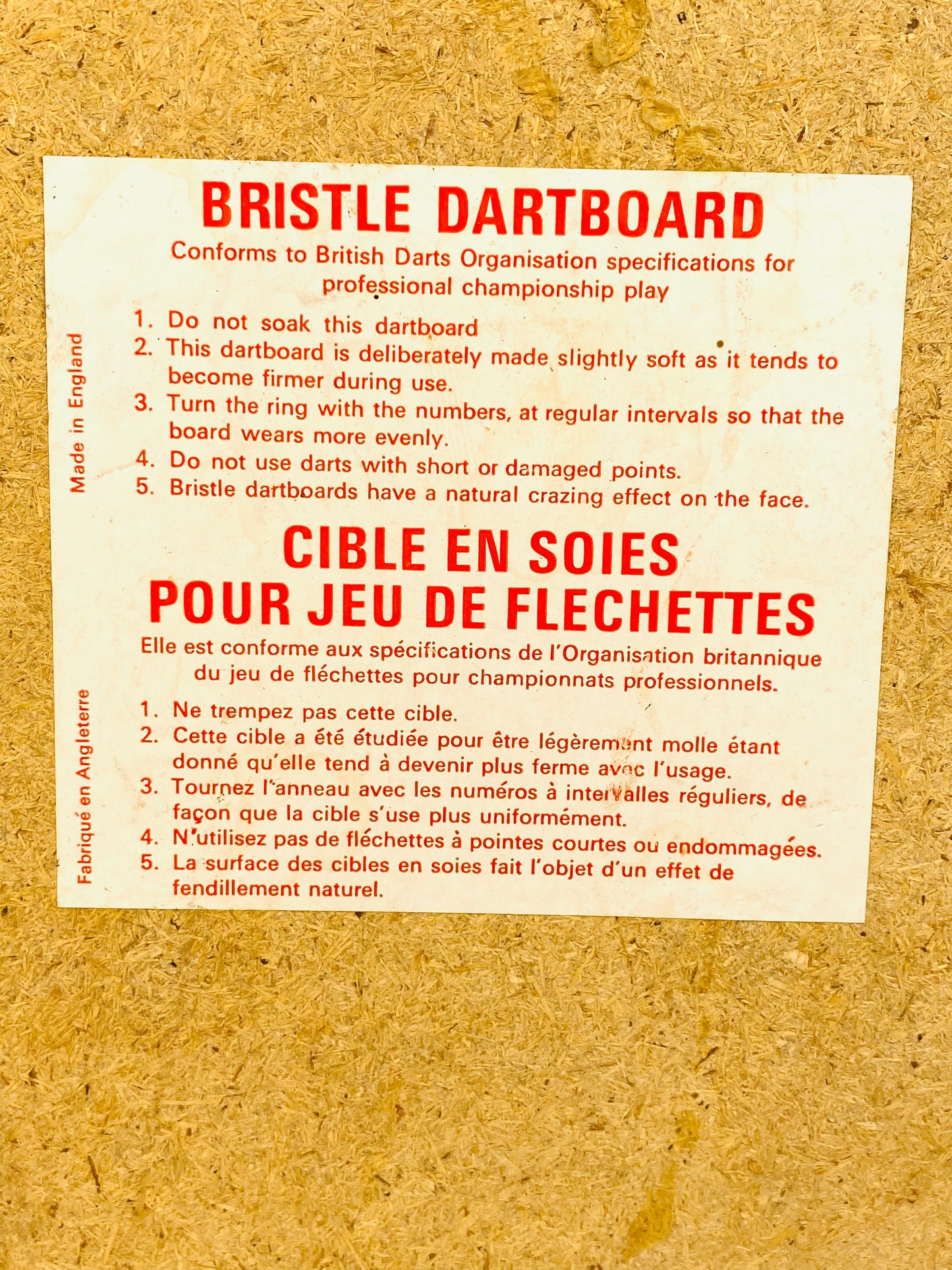 英國製BRISTLE DARTBOARD 飛鏢板