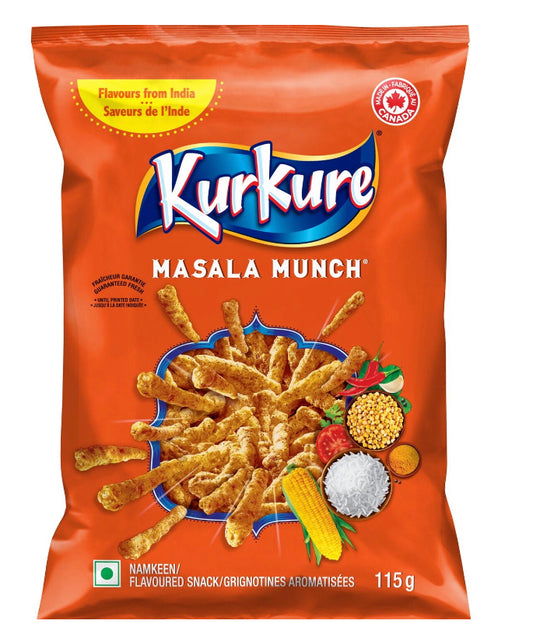 Kurkure Masala Munch Flavoured Snacks,酸辣傳統印度零食 115g(wm11)