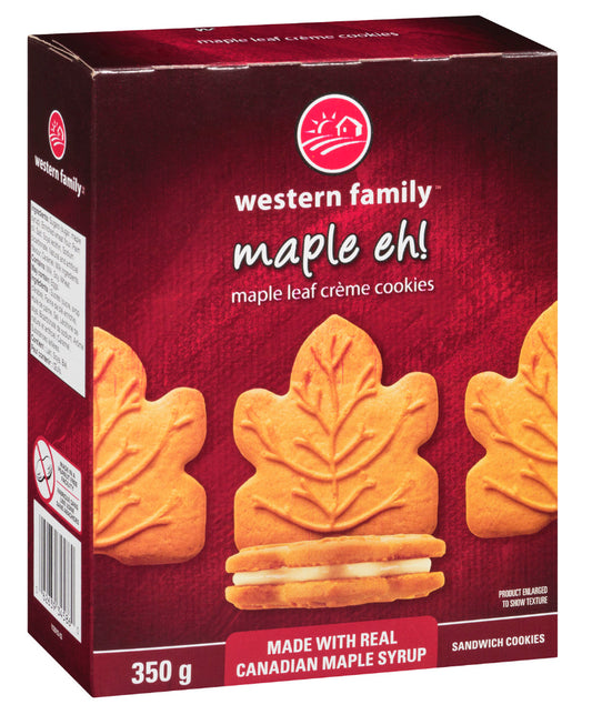 Western Family Maple eh! 楓葉餅乾350g（So3)