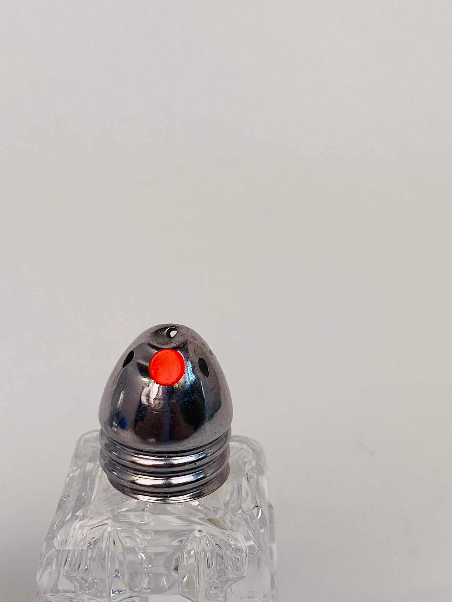 水晶玻璃椒鹽罐一對