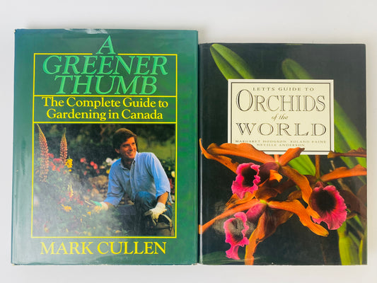 90年代 英文植物書籍 A Greener Thumb&世界蘭花